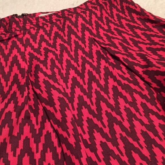 Ann Taylor Loft Aztec Print Linen Rayon Skirt Sz $ - Picture 7 of 8